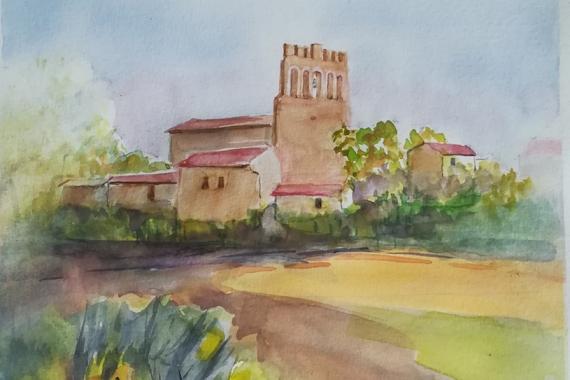 Vue de la circulade de Saint-Félix-de-Tournegat